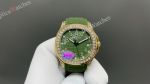 PP Factory Patek Philippe Aquanaut Swiss 9015 Movement Green Face Diamond Bezel YG Case Watch 40mm 